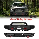 Aaiwa Front Rear Bumper For 2019-2024 Dodge Ram 1500 W/ Winch Plate Led Lights. Fixed Price $479.99.