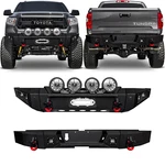 Vijay For 2014-2021 Toyota Tundra Steel Front/rear Bumper W/winch Plate&lights. Fixed Price $439.99.