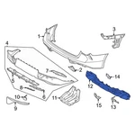For Kia K5 2025-2026 86631L2520 Rear Bumper Impact Bar. Fixed Price $331.20.