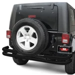 For Jeep Wrangler 87-06 Rampage 7648 Double Full Width Black Rear Tubular Bumper. Fixed Price $231.03.
