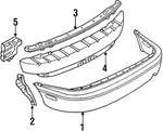 Genuine Mazda Bumper Bracket NA01-50-290A. Fixed Price $206.99.