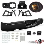 Rear Step Bumper Gloss Black Fit For 2009-2018 Dodge Ram 1500 W/o Sensor Holes. Fixed Price $156.59.