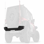 Warn Elite Rear Bumper Tire Carrier Black Steel Fits 07-18 Jeep Wrangler Jk. Fixed Price $1152.56.