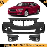 Front Bumper Cover Primed Plastic & Fog Lights Kit For 2017-2019 Subaru Impreza. Fixed Price $296.75.