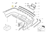 Rear Bumper Flap Towing Eye For Bmw E-39. Fixed Price $22.95.