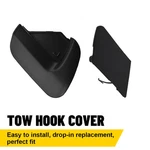 Black Front Bumper Tow Hook Eye Cover Cap Fit Toyota 2012-2014 Yaris Ce/l/le. Fixed Price $15.99.