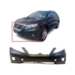 Front Bumper Cover For 2010-2012 Lexus RX350 Canada Built Primed LX1000191. Fixed Price $133.74.