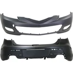 Front Rear Bumper Covers Set For 2007-2009 Mazda 3 Gt Hatchback. Fixed Price $789.07.