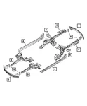 Genuine Mopar Front Siderail Plate Right 68081948AB. Fixed Price $86.70.