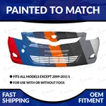 New Painted Match Unfolded Front Bumper For 2007-2012 Toyota Yaris Sedan. Fixed Price $266.98.