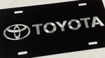 Toyota Car Tag Diamond Etched Aluminum Engraved Vanity Front License Plate. Fixed Price $17.95.