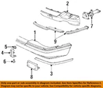 Gm Oem 92-97 Seville Front Bumper Components-guard 20721746. Fixed Price $59.29.