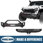 Mid Width Steel Front Bumper + Rear Bar Combo Fit 07-18 Wrangler Jeep Jk. Fixed Price $599.09.