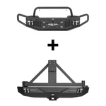 Fit Jeep Wrangler Jk 07-18 Steel Front Bumper Rear W/tire Carrier & Led. Fixed Price $249.38.