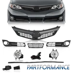 Front Bumper Grille Fog Light &cover Trim Set For 2012-2014 Toyota Camry 6PCS. Fixed Price $62.99.