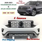Oem 2020-2023 Vw Volkswagen Atlas & Cross Sport Front Bumper (pure White) #12. Fixed Price $1100.00.