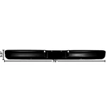 1964 1972 Ford Pickup Truck Rear Bumper Styleside Painted Black Metal Dii 3014. Fixed Price $399.99.