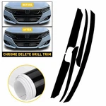 2SET Chrome Delete Fit Overlay Blackout 2021-22 Honda Front Accord Upper Grill. Fixed Price $37.14.