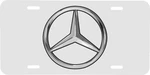 Mercedes Benz Star Logo Mirror Chrome Stainless Steel Front License Plate. Fixed Price $28.95.
