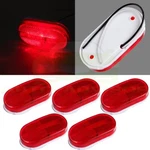 For 5PCS Universal Waterproof 12V Truck Rv Red Oblong Side Marker Light 4''. Fixed Price $15.49.