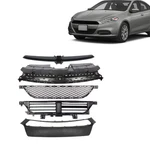 For 2013-2016 Dodge Dart Front Bumper Cover Trim/grille/radiator/shutter 5PCS. Fixed Price $125.00.