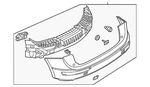 Genuine Audi Bumper Cover 8R0-807-303-B-GRU. Fixed Price $1152.01.