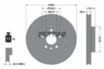 2X Textar 92159205 Front Brake Discs 300MM Vented Fits Ford Land Rover Volvo. Fixed Price $135.86.