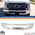 Chrome Front Bumper Face Bar 2017-2019 Ford F250 350 Super Duty W/o Fog Hole. Fixed Price $306.88.