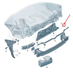 New Audi Q5 Fy Rear Bumper Carrier Holding Strap 80A807329B No Duty To. Fixed Price $83.16.