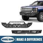 Hooke Road Front + Rear Bumper W/ Winch Plate For 2014-2015 Chevy Silverado 1500. Fixed Price $979.42.