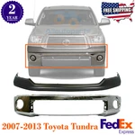 Front Bumper Chrome Steel + Upper Cover Primed For 2007-2013 Toyota Tundra. Fixed Price $513.79.