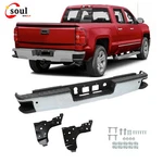Rear Step Bumper Assembly For Chevy Silverado Gmc Sierra 1500 2014-2018 Chrome. Fixed Price $189.42.