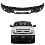 Black Steel Front Bumper 2009-2014 Ford F-150 With Fog Light Holes. Fixed Price $494.39.