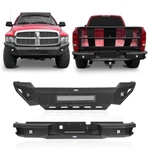 Steel Front + Rear Bumper W/ Skid Plate Light Fit 2003-2005 Dodge Ram 2500 3500. Fixed Price $879.27.