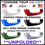 New Rear Bumper For 2011-2020 Grand Caravan Painted Choose Your Color CH1100969. Fixed Price $399.44.