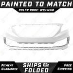 New Painted *WW8 White* Front Bumper Cover Fascia For 2015-2017 Hyundai Sonata. Fixed Price $510.99.