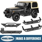 Hooke Road Front Rear Bumper + Side Step Nerf Bar For 1987-1995 Jeep Wrangler Yj. Fixed Price $249.55.