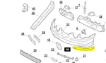 Jaguar S-type Front Bumper Blade Left Hand Chrome Finish Fast Post XR87629. Fixed Price $84.61.