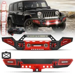 Aaiwa For 2007-2018 Jeep Wrangler Jku Front Rear Bumper W/ Fog Lights & Wire. Fixed Price $259.99.