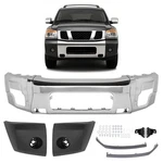 Chrome Front Bumper W/ End Cap Trim Filler For Nissan Titan Armada 2004-2007. Fixed Price $322.99.