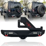 Vijay Rear Bumper Fits 2007-2018 Jeep Wrangler Jk With Tire Bracket. Fixed Price $349.99.