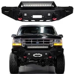 Vijay Fit 1992-1997 Ford F150 F250 F350 Front Bumper With Led Lights And D-ring. Fixed Price $689.99.