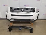 2021 Kia Telluride Sx Front Bumper Assembly White With Grilles And Fogs. Fixed Price $2500.00.
