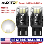 2-20X Auxito 7443 7444 Led White Reverse Backup Light Bulbs 6500K Super Bright. Fixed Price $110.49.