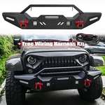 Off-road For 2007-26 Jeep Wrangler Jk/jl Gladiator Jt Front Bumper W/lights+wire. Fixed Price $209.99.