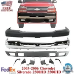 Front Bumper Chrome Kit Steel For 2003-2006 Chevrolet Silverado 2500HD 3500. Fixed Price $594.94.