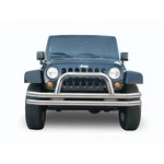 Rampage 8420 Double Tube Front Bumper W/ Hoop For 1976-2006 Jeep Cj/yj/tj. Fixed Price $357.95.