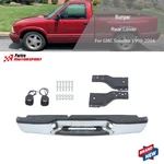 For Gmc Sonoma 1998-2004 Rear Bumper Assembly Chrome Steel Without Sensor Holes. Fixed Price $161.78.