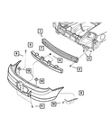Genuine Mopar Rear Energy Absorber 5303571AB. Fixed Price $198.92.