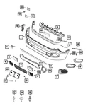 Genuine Mopar Fascia Applique 5XB47TZZAA. Fixed Price $357.00.